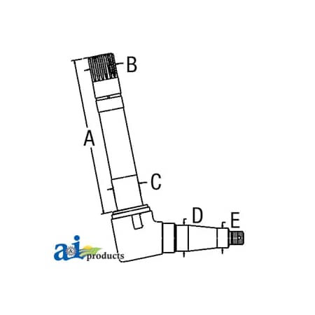 A & I Products Spindle (LH) 6.5" x21" x5" A-SBA330302040